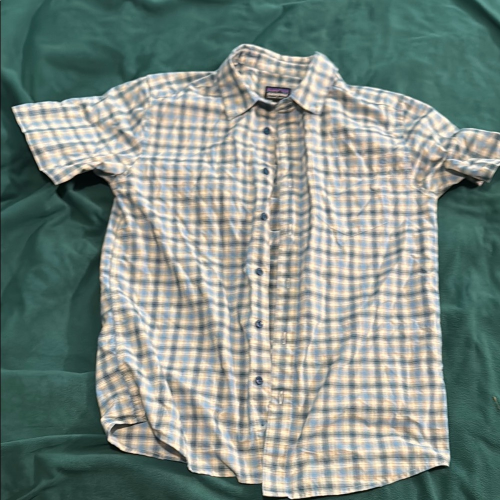 Men's Patagonia Blue Checkered Shirt